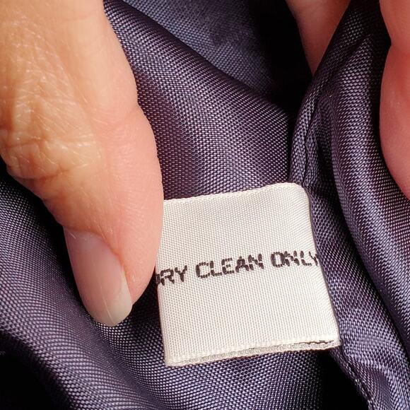 Vintage John Meyer Wool Poly Career Blazer Jacket Blue Teal Sz 14 - Picture 14 of 16